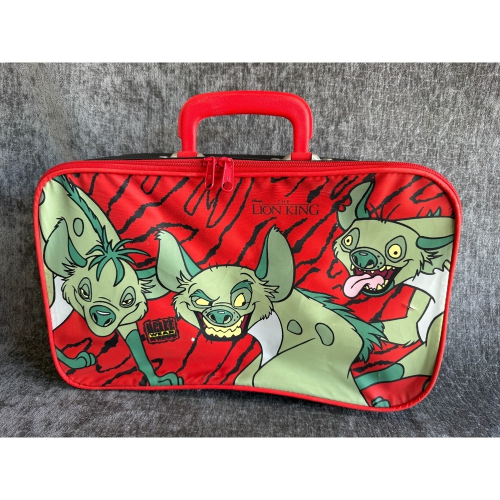 Vintage Disney The Lion King Hyenas Kids Suitcase Shenzi Banzai Ed Heads Wear